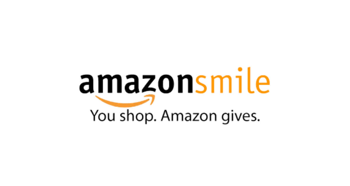 Amazon Smile logo and the strapline 'You shop. Amazon gives.'