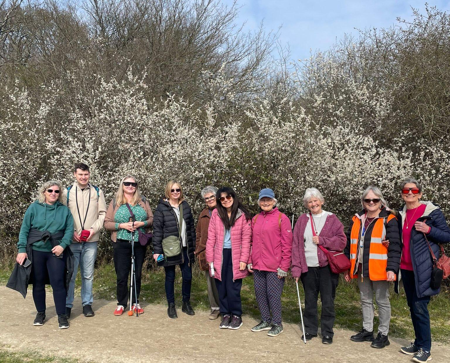 A group of members out for a walk
